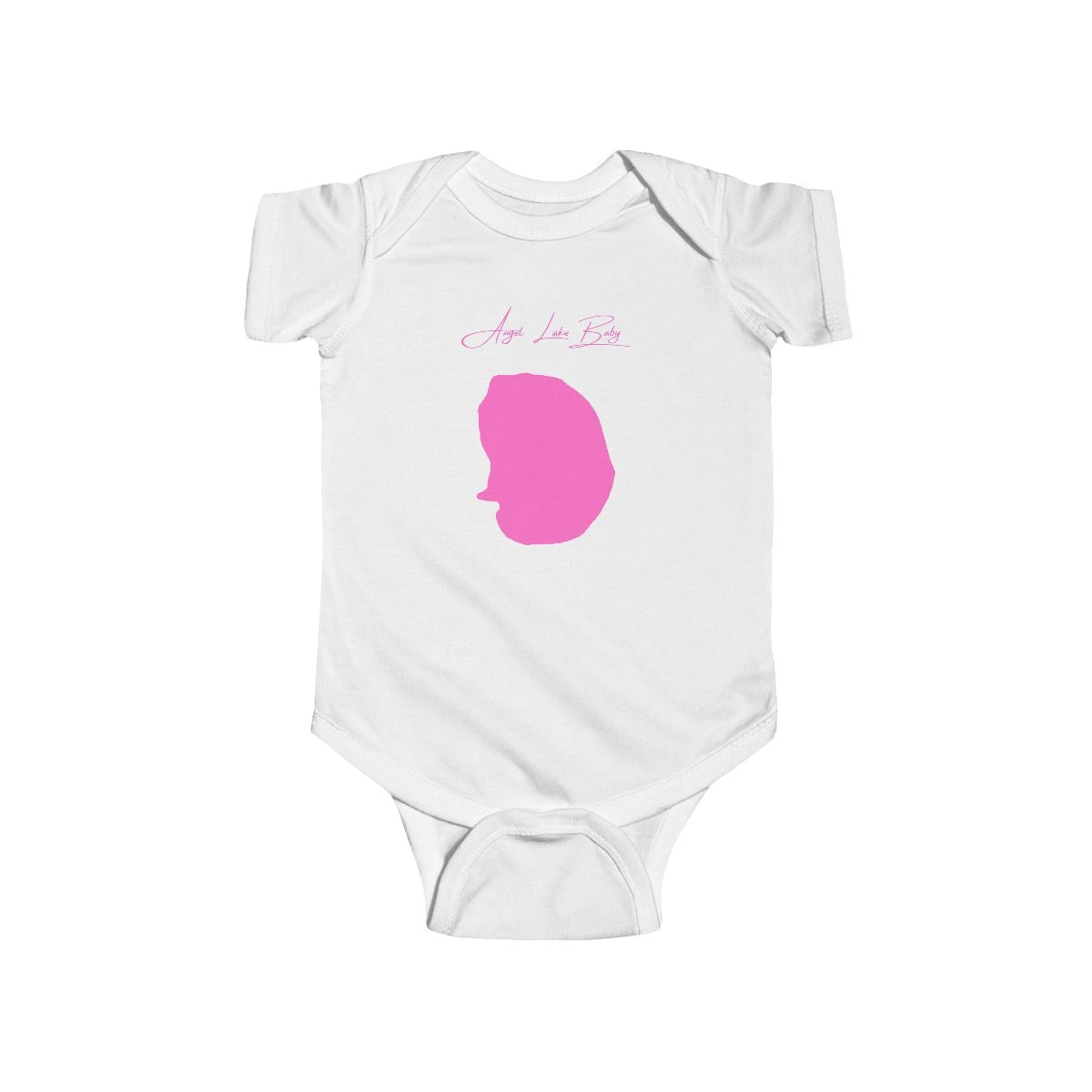Nevada  Angel  Lake  Onesie  front  position  view  from  front  white.webp