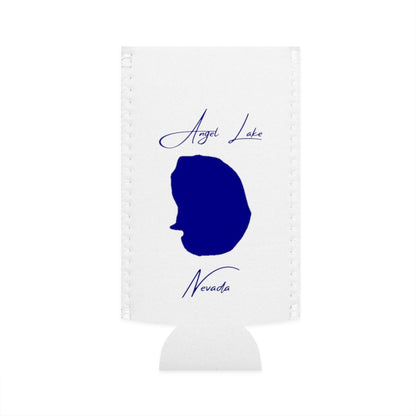 Nevada  Angel  Lake  Slim  Can  Koozie  front  position  view  from  flat-front  white.webp