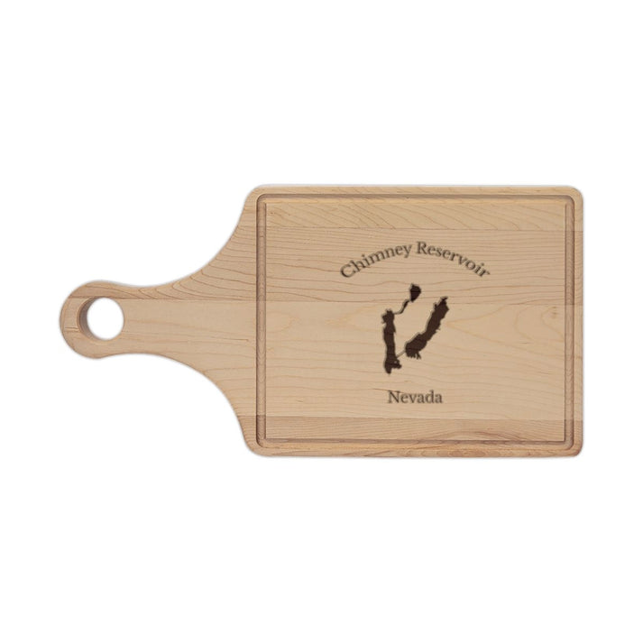 Nevada  Chimney  Reservoir  Engraved  Cutting  Board  front  position  view  from  front  maple.webp