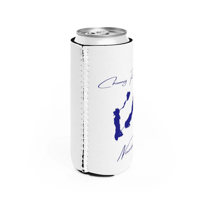 Nevada  Chimney  Reservoir  Slim  Can  Koozie  all  position  view  from  right  white.webp
