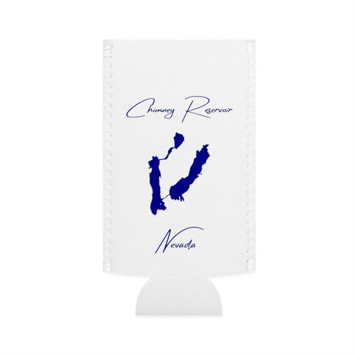 Nevada  Chimney  Reservoir  Slim  Can  Koozie  front  position  view  from  flat-front  white.webp