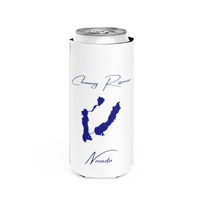 Nevada  Chimney  Reservoir  Slim  Can  Koozie  front  position  view  from  front  white.webp