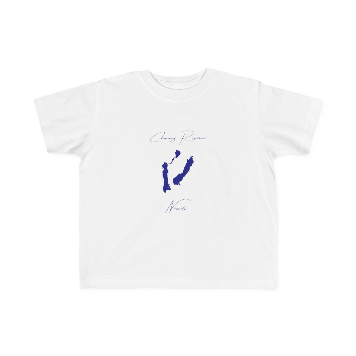 Nevada  Chimney  Reservoir  Toddler  T-shirt  front  position  view  from  front  white.webp