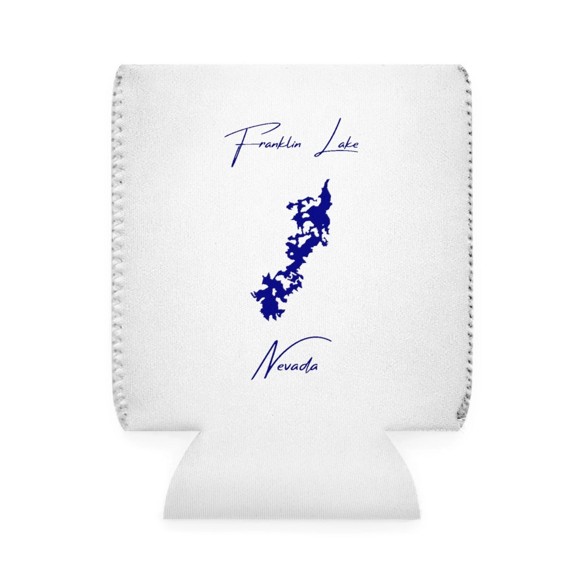Nevada  Franklin  Lake  Can  Koozie  front  position  view  from  front-1  white.webp