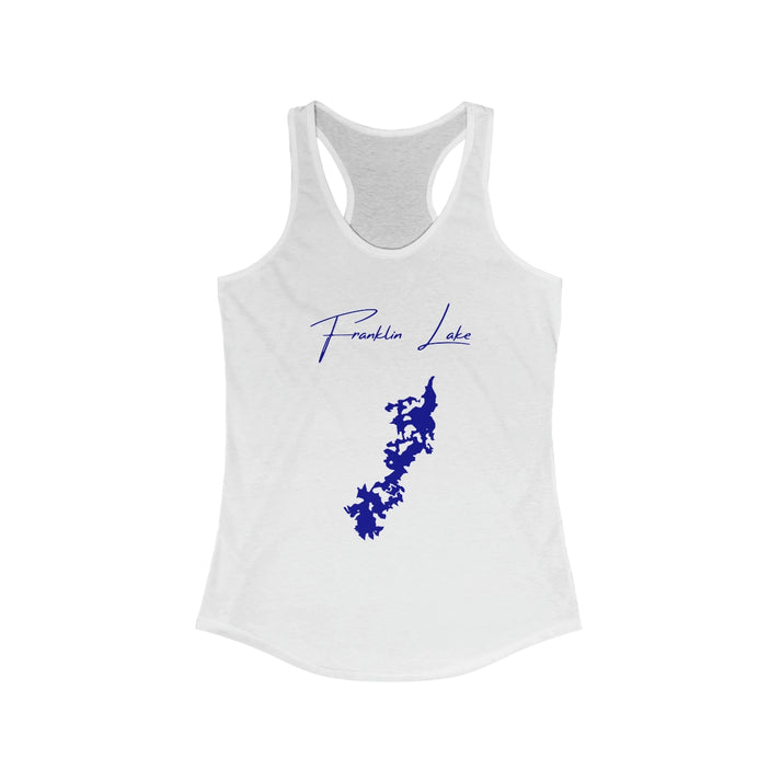 Nevada  Franklin  Lake  Racerback-Tank  front  position  view  from  front  solid  white.webp