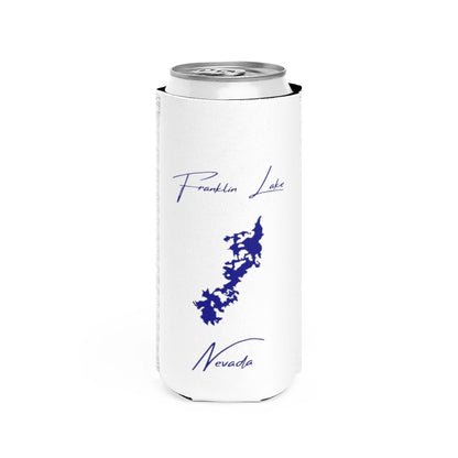 Nevada  Franklin  Lake  Slim  Can  Koozie  front  position  view  from  front  white.webp