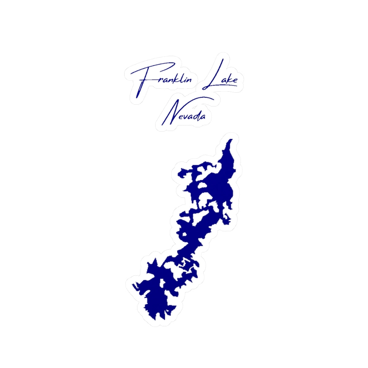 Nevada  Franklin  Lake  Vinyl  Decal  other  position  view  from  front  4  x  6.webp