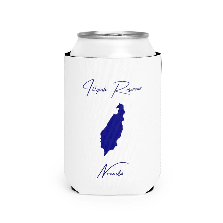 Nevada  Illipah  Reservoir  Can  Koozie  front  position  view  from  front-2  white.webp