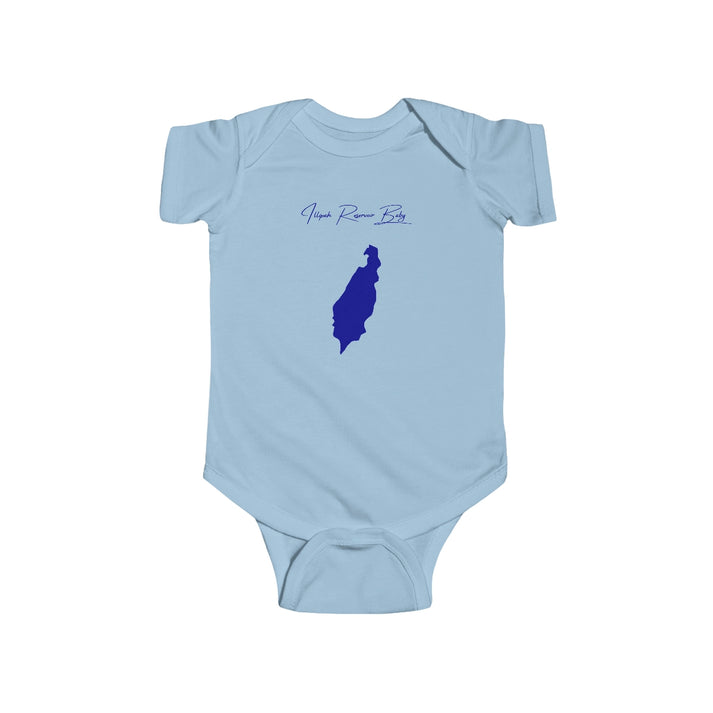 Nevada  Illipah  Reservoir  Onesie  front  position  view  from  front  light  blue.webp