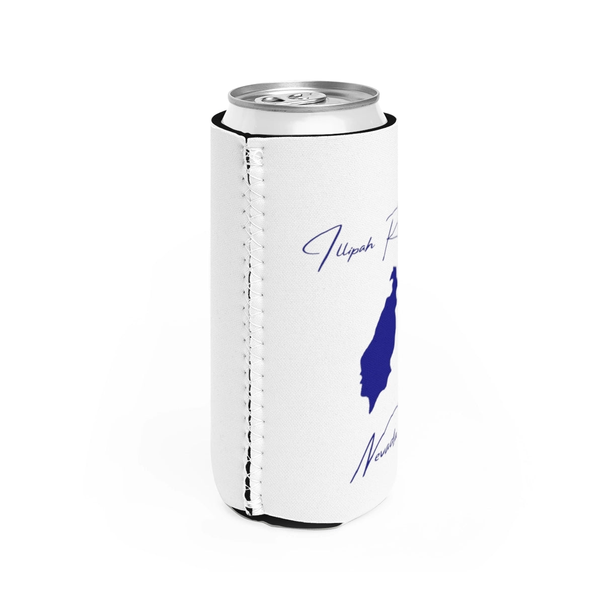 Nevada  Illipah  Reservoir  Slim  Can  Koozie  all  position  view  from  right  white.webp