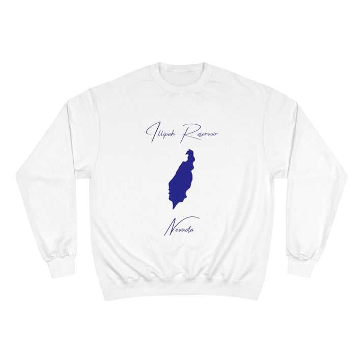Nevada  Illipah  Reservoir  Sweatshirt  front  position  view  from  front  white.webp