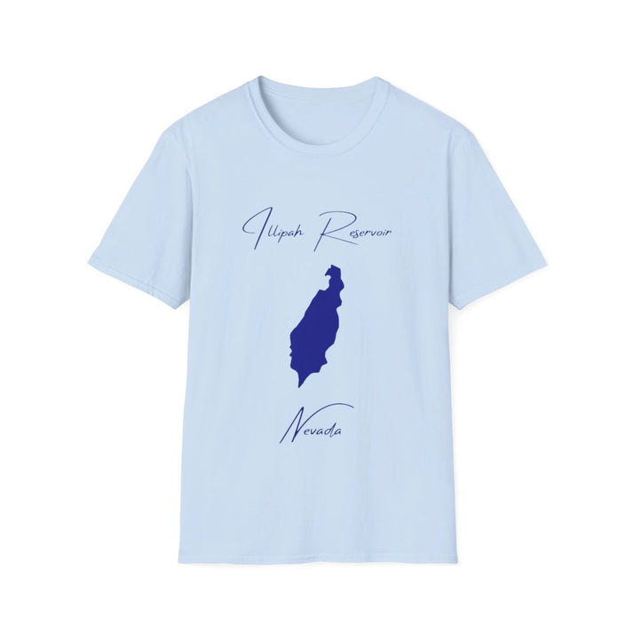 Nevada  Illipah  Reservoir  T-shirt  front  position  view  from  front  light  blue.webp