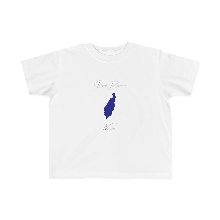Nevada  Illipah  Reservoir  Toddler  T-shirt  front  position  view  from  front  white.webp