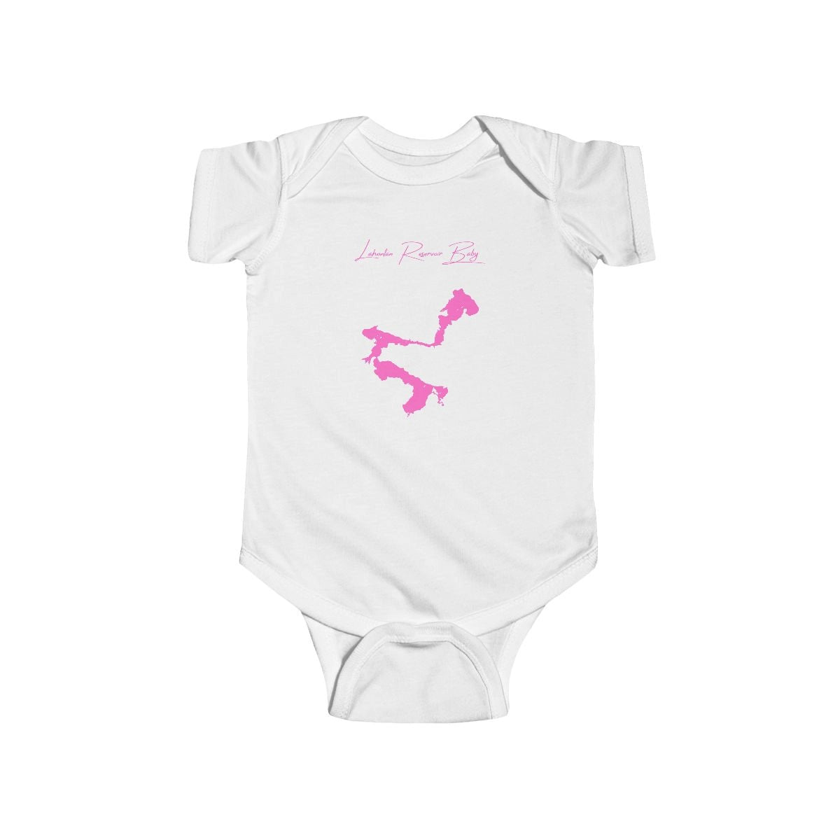 Nevada  Lahontan  Reservoir  Onesie  front  position  view  from  front  white.webp