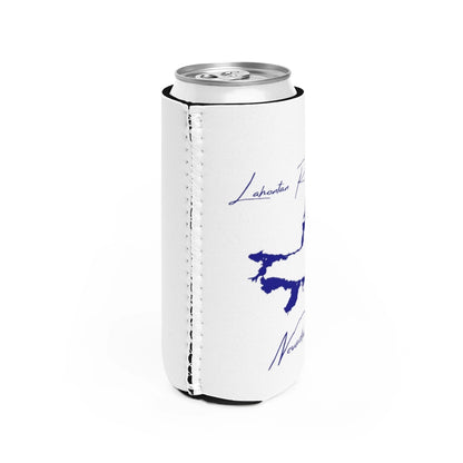 Nevada  Lahontan  Reservoir  Slim  Can  Koozie  all  position  view  from  right  white.webp