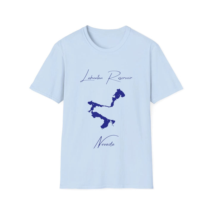 Nevada  Lahontan  Reservoir  T-shirt  front  position  view  from  front  light  blue.webp