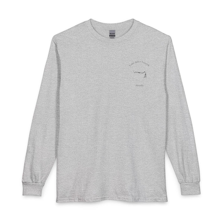 Nevada  Lake  Billy  Chinook  Long  Sleeve  Fishing  T-shirt  front  position  view  from  front  sport  grey.webp