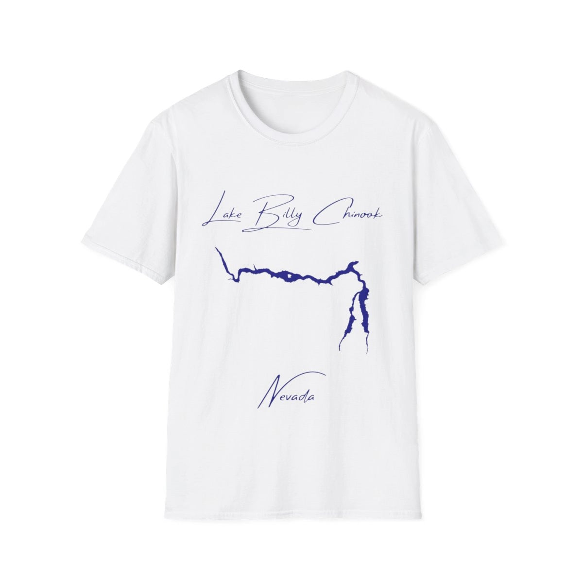 Nevada  Lake  Billy  Chinook  T-shirt  front  position  view  from  front  white.webp