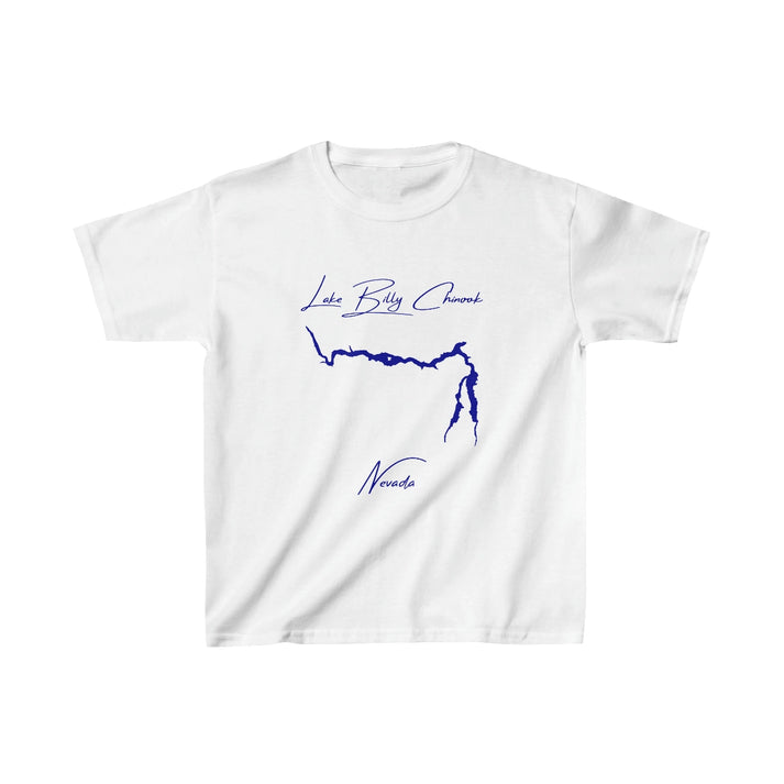 Nevada  Lake  Billy  Chinook  Youth  T-shirt  front  position  view  from  front  white.webp