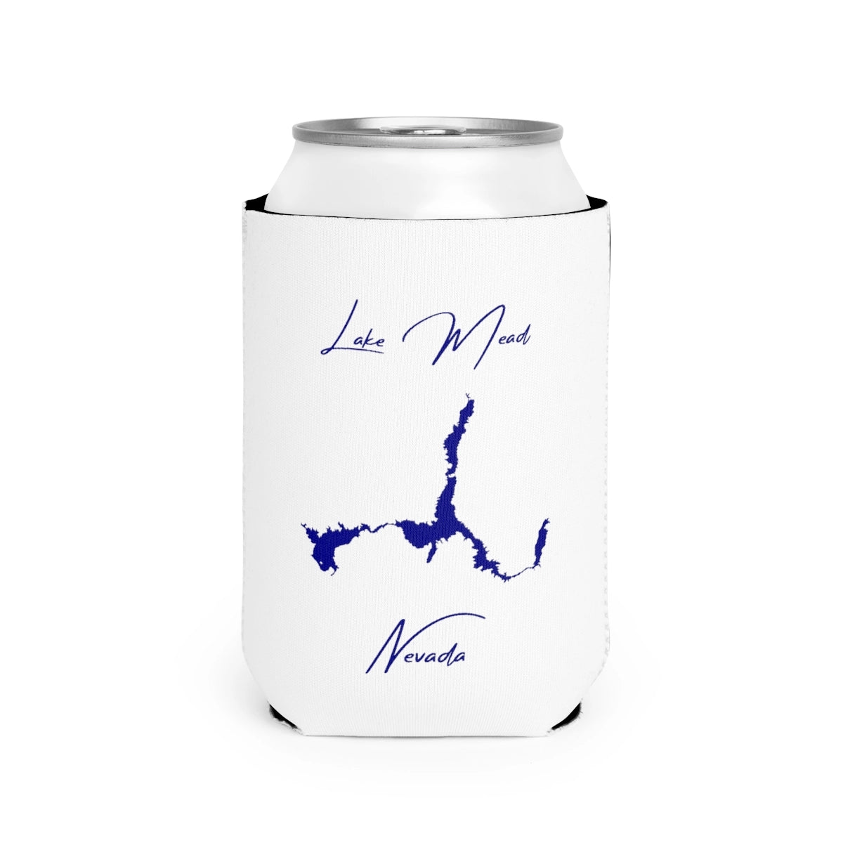 Nevada  Lake  Mead  Can  Koozie  front  position  view  from  front-2  white.webp