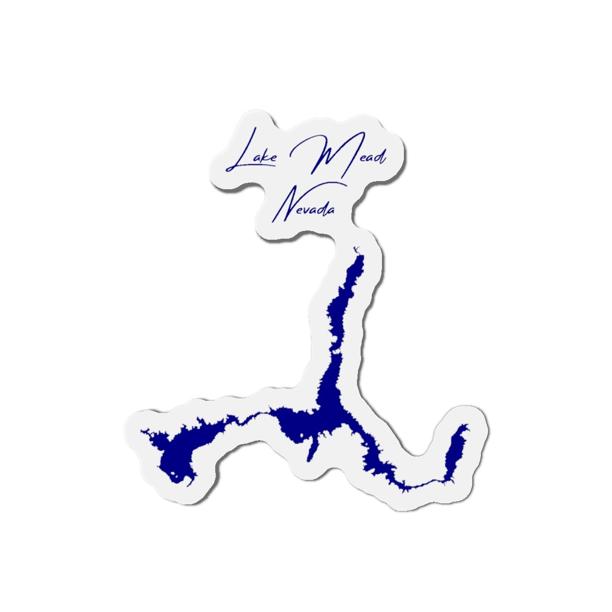 Nevada  Lake  Mead  Die  Cut  Magnet  front  position  view  from  front  4  x  4.webp