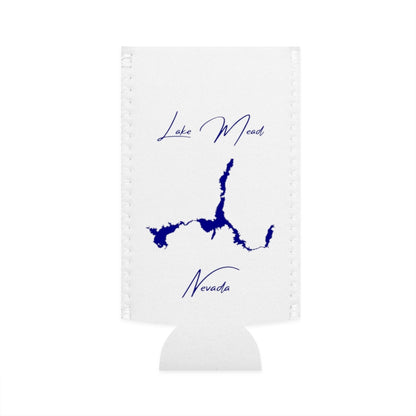Nevada  Lake  Mead  Slim  Can  Koozie  front  position  view  from  flat-front  white.webp