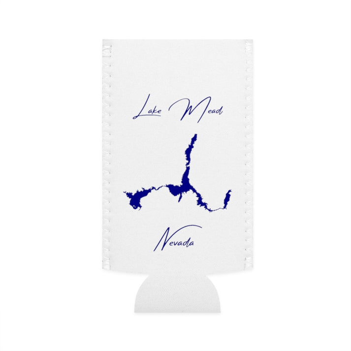 Nevada  Lake  Mead  Slim  Can  Koozie  front  position  view  from  flat-front  white.webp