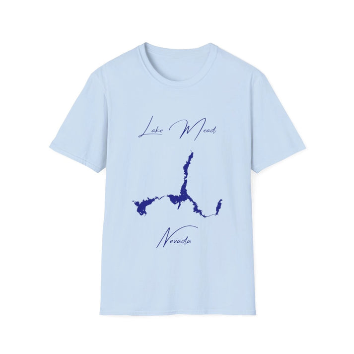 Nevada  Lake  Mead  T-shirt  front  position  view  from  front  light  blue.webp