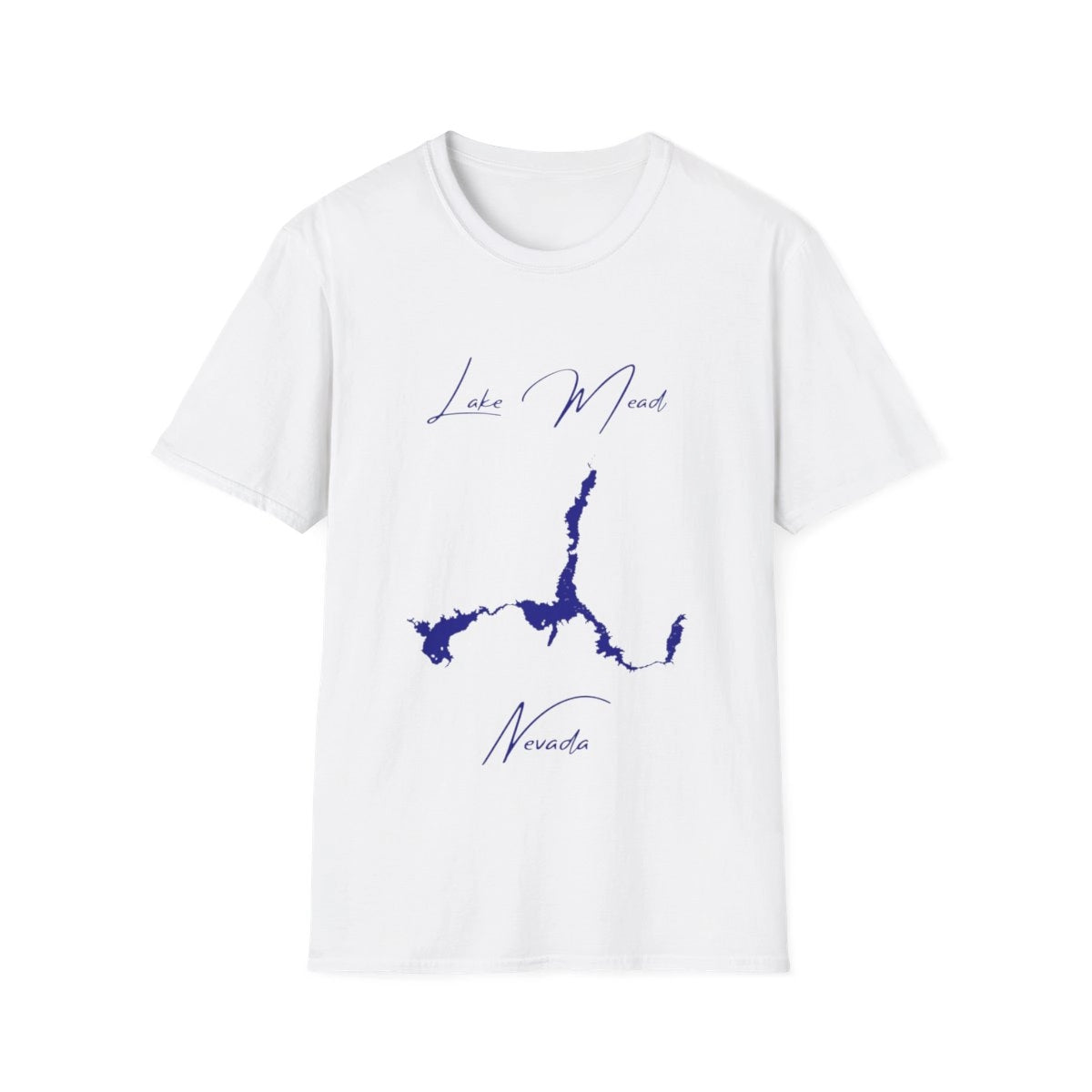 Nevada  Lake  Mead  T-shirt  front  position  view  from  front  white.webp