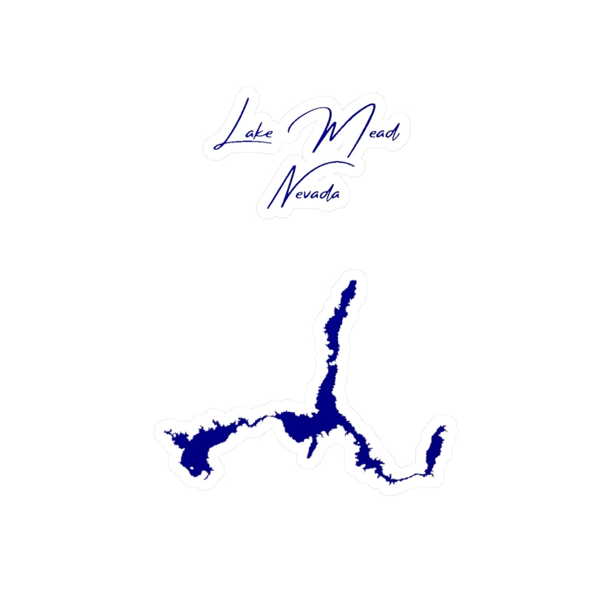 Nevada  Lake  Mead  Vinyl  Decal  other  position  view  from  front  4  x  6.webp