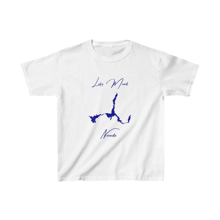 Nevada  Lake  Mead  Youth  T-shirt  front  position  view  from  front  white.webp