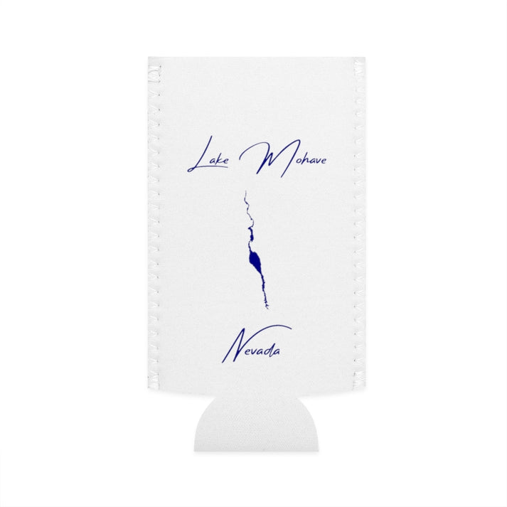 Nevada  Lake  Mohave  Slim  Can  Koozie  front  position  view  from  flat-front  white.webp