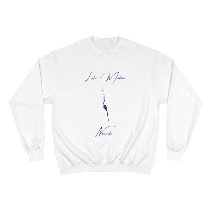 Nevada  Lake  Mohave  Sweatshirt  front  position  view  from  front  white.webp