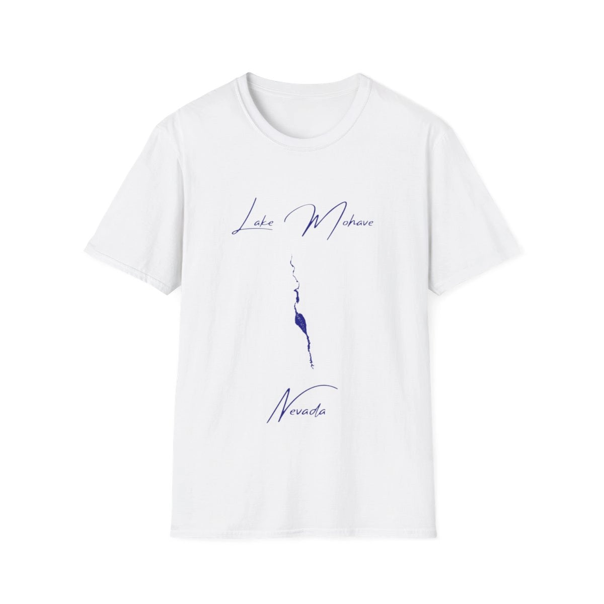 Nevada  Lake  Mohave  T-shirt  front  position  view  from  front  white.webp