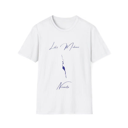 Nevada  Lake  Mohave  T-shirt  front  position  view  from  front  white.webp