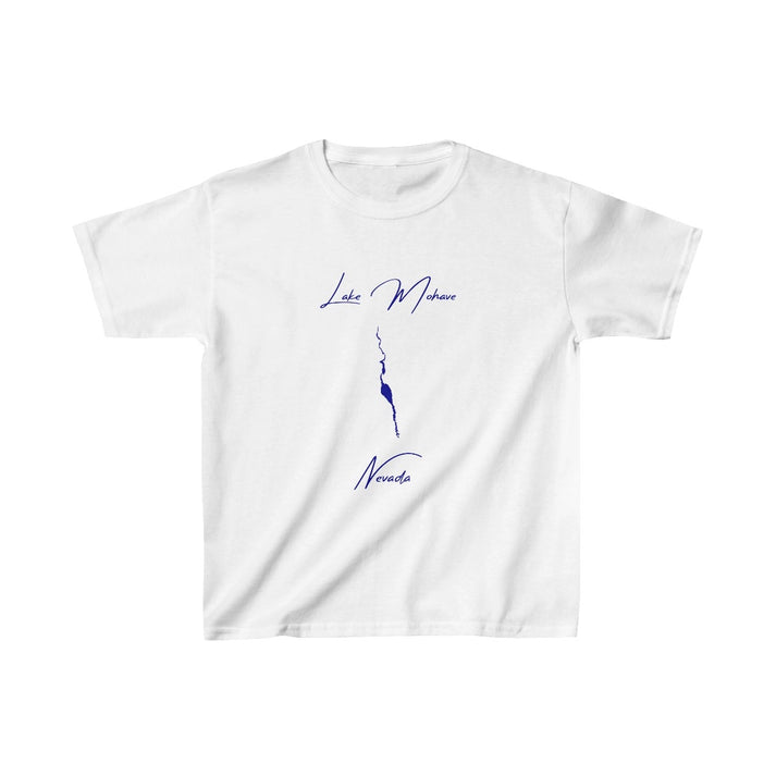 Nevada  Lake  Mohave  Youth  T-shirt  front  position  view  from  front  white.webp