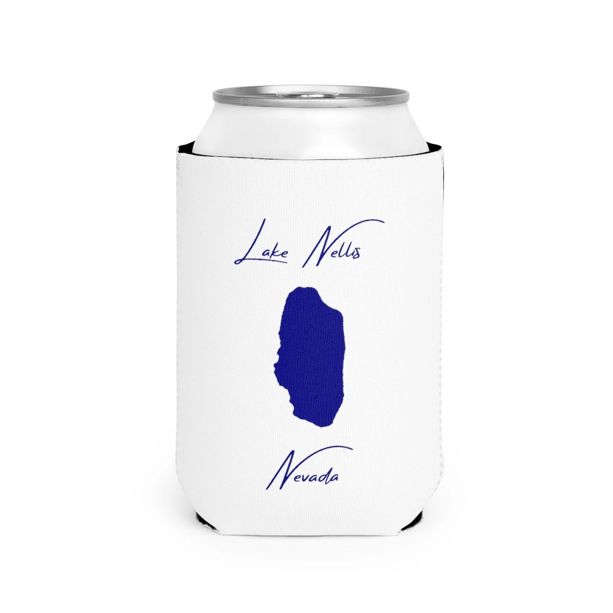 Nevada  Lake  Nellis  Can  Koozie  front  position  view  from  front-2  white.webp
