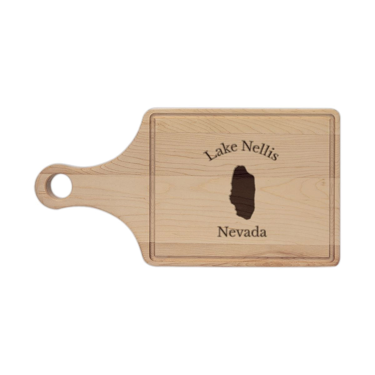 Nevada  Lake  Nellis  Engraved  Cutting  Board  front  position  view  from  front  maple.webp