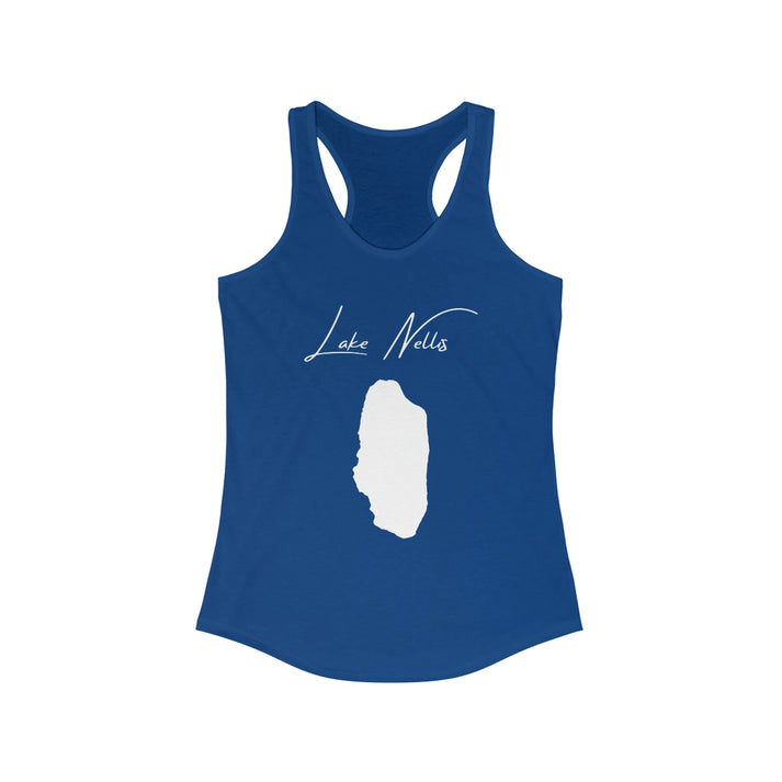 Nevada  Lake  Nellis  Racerback-Tank  front  position  view  from  front  solid  royal.webp