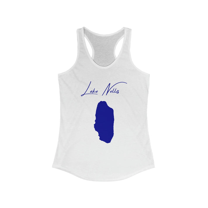 Nevada  Lake  Nellis  Racerback-Tank  front  position  view  from  front  solid  white.webp