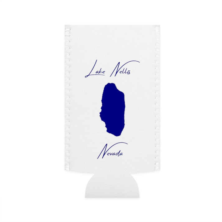 Nevada  Lake  Nellis  Slim  Can  Koozie  front  position  view  from  flat-front  white.webp
