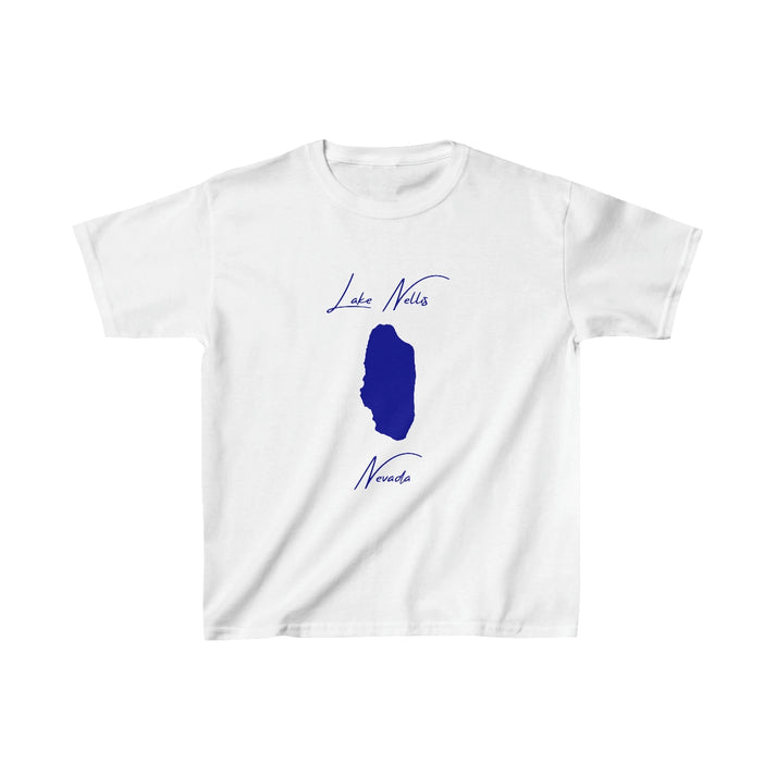 Nevada  Lake  Nellis  Youth  T-shirt  front  position  view  from  front  white.webp