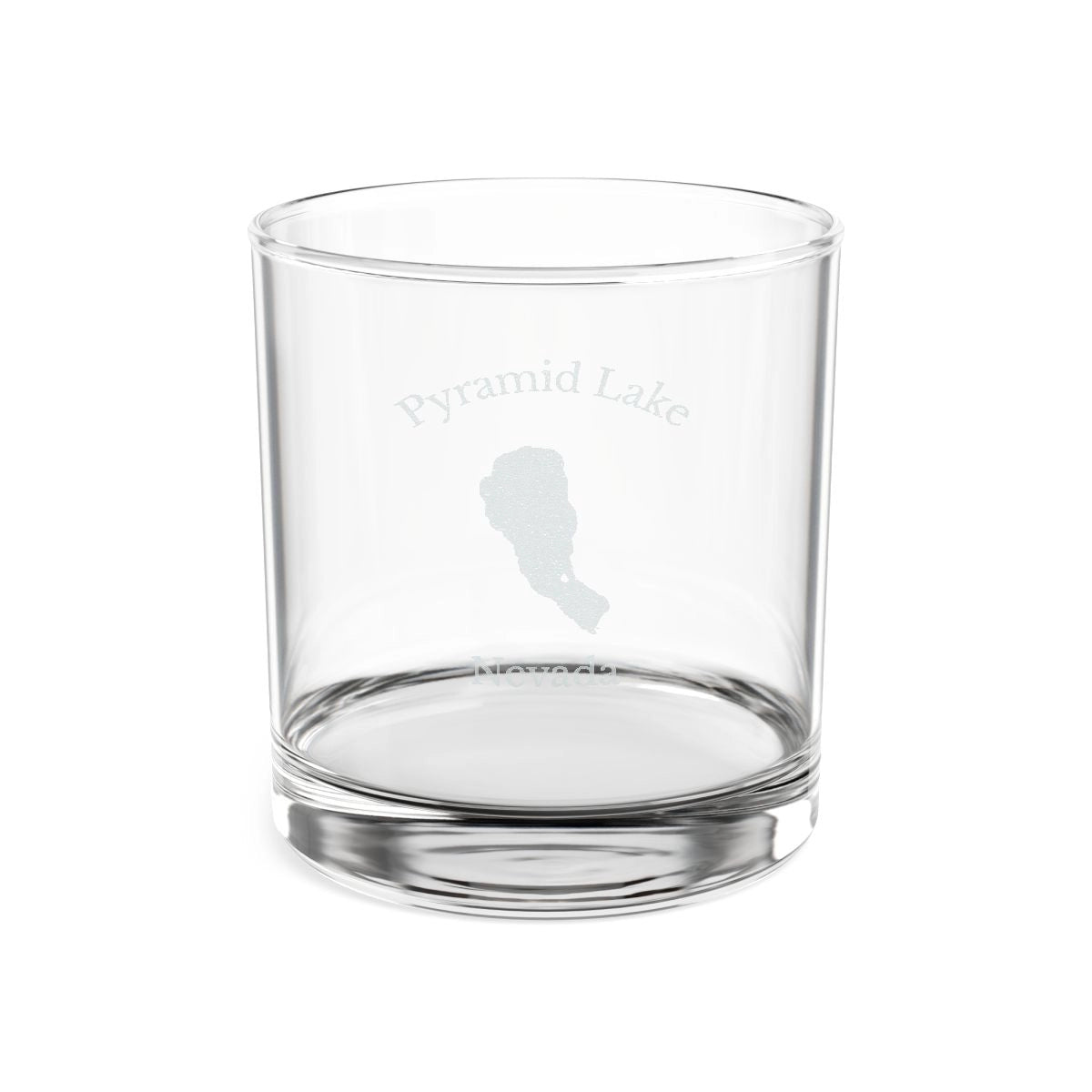 Nevada  Pyramid  Lake  Engraved  Whiskey  Glass  other  position  view  from  front  10.5oz.webp