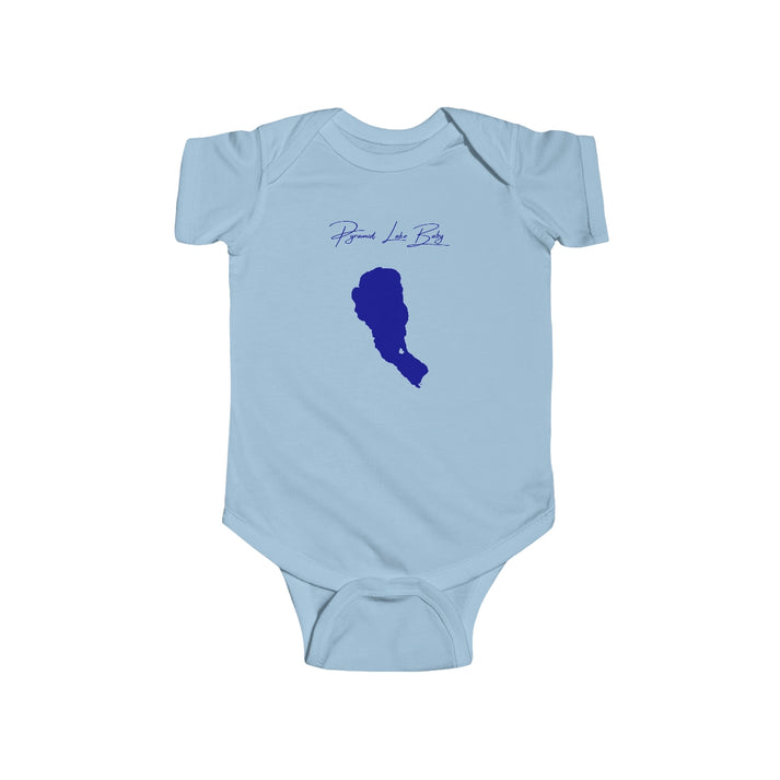 Nevada  Pyramid  Lake  Onesie  front  position  view  from  front  light  blue.webp