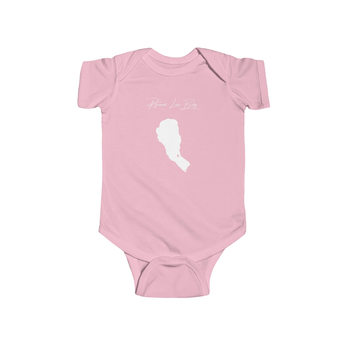 Nevada  Pyramid  Lake  Onesie  front  position  view  from  front  pink.webp