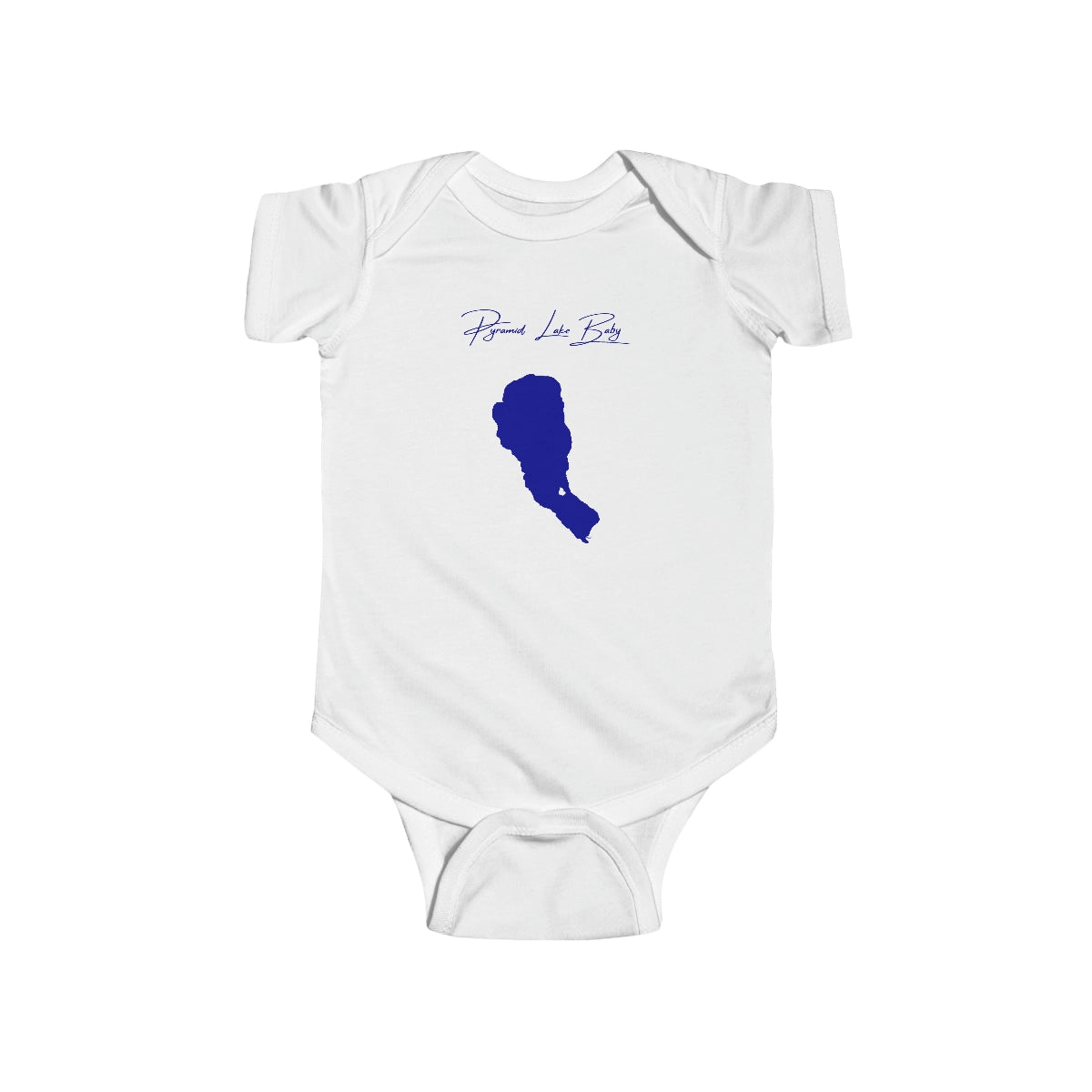 Nevada  Pyramid  Lake  Onesie  front  position  view  from  front  white.webp