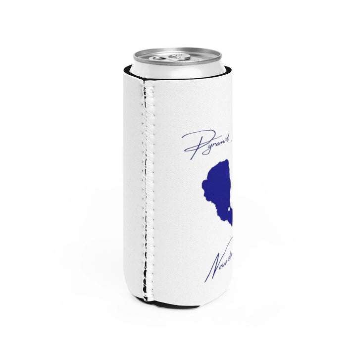 Nevada  Pyramid  Lake  Slim  Can  Koozie  all  position  view  from  right  white.webp