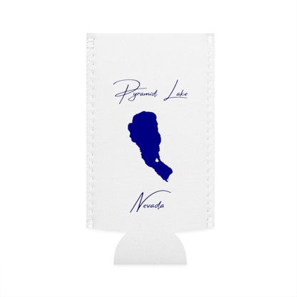 Nevada  Pyramid  Lake  Slim  Can  Koozie  front  position  view  from  flat-front  white.webp