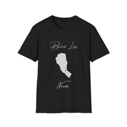 Nevada  Pyramid  Lake  T-shirt  front  position  view  from  front  black.webp