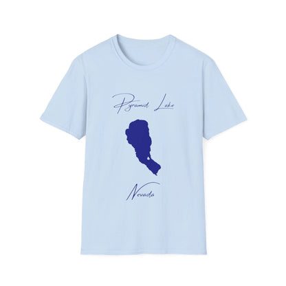 Nevada  Pyramid  Lake  T-shirt  front  position  view  from  front  light  blue.webp